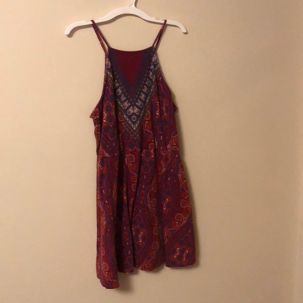 Burgundy dress